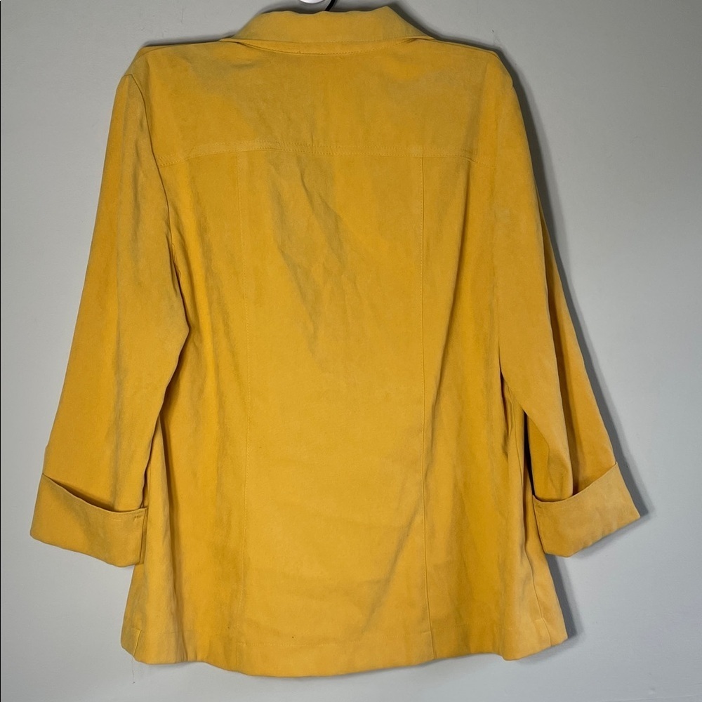 JM Collection Mustard Utility Jacket - Picture 4 of 5